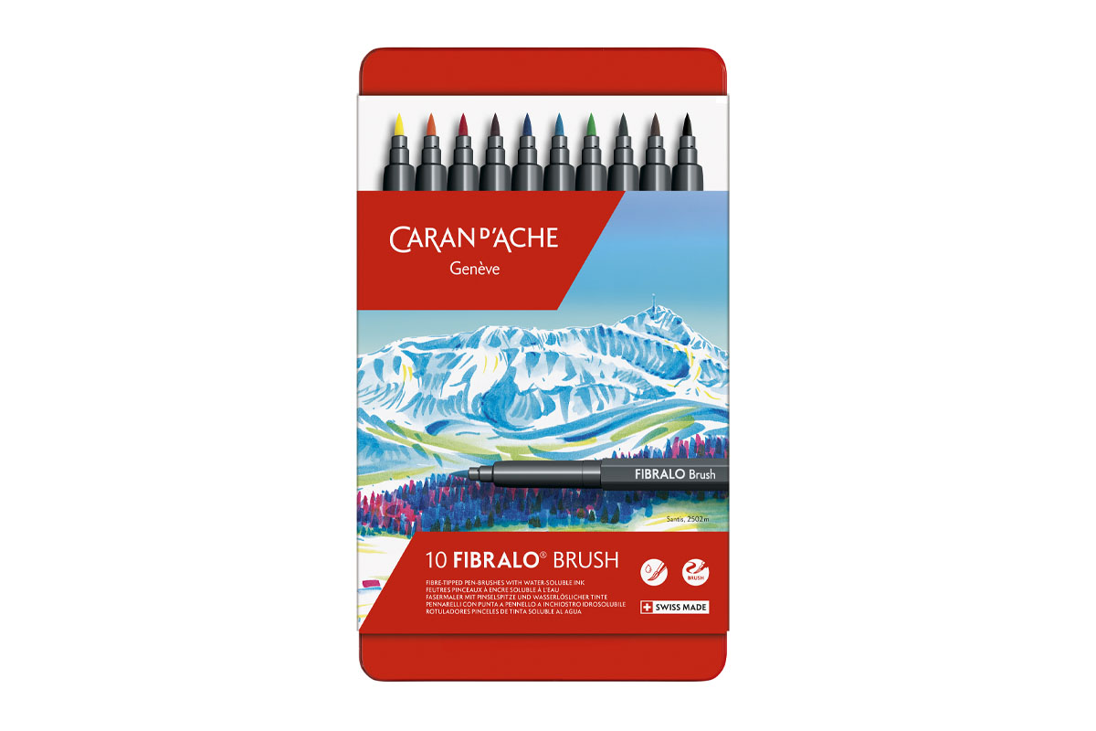 Caran d'Ache Fibralo Brush 10 Kleuren